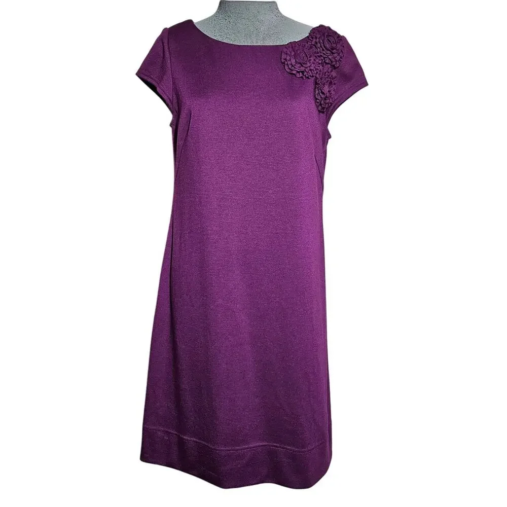 Jessica Howard Purple Knee Length Dress Size 10